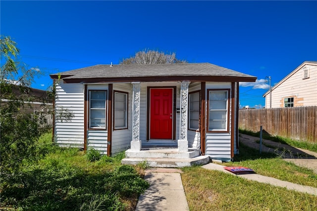 view of bungalow