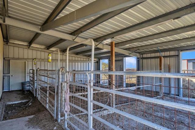 view of horse barn