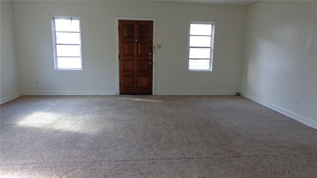 view of carpeted empty room