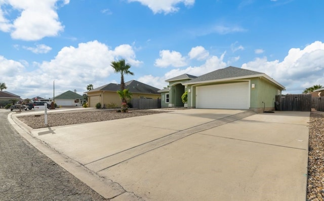 single story home featuring a garage