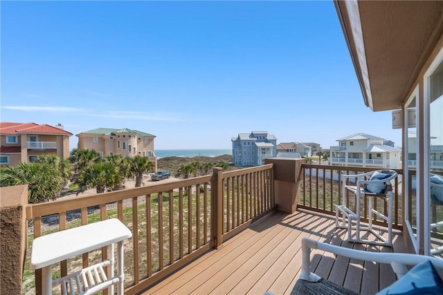 113 Sea Air Ln, Port Aransas, TX 78373 - deck with a residential view and a water view