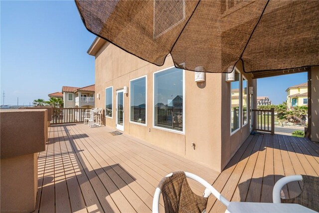 113 Sea Air Ln, Port Aransas, TX 78373 - view of wooden terrace
