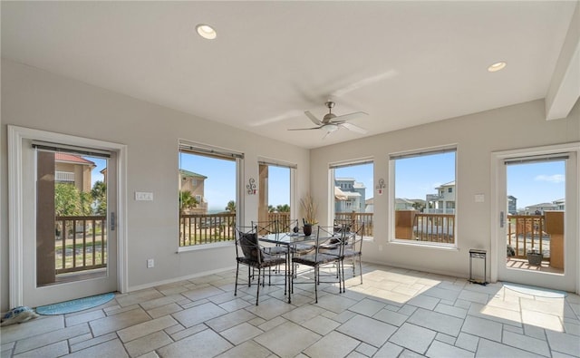 113 Sea Air Ln, Port Aransas, TX 78373 - sunroom / solarium featuring plenty of natural light
