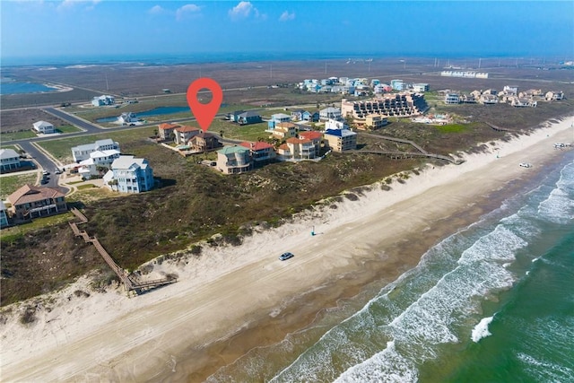 113 Sea Air Ln, Port Aransas, TX 78373 - aerial view of unending shoreline