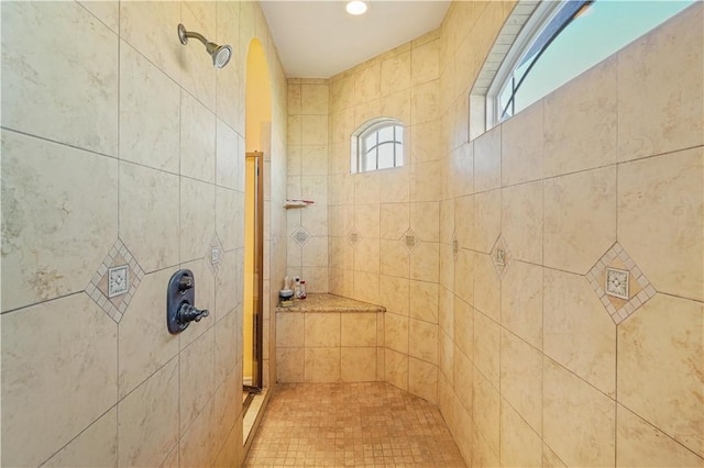 8401 Lago Vista Dr, Corpus Christi, TX 78414 - full bathroom featuring a tile shower