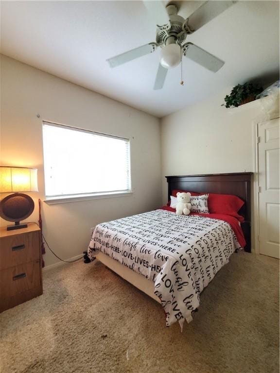 2602 Whirlwind St, Corpus Christi, TX 78414 - carpeted bedroom with a ceiling fan and baseboards