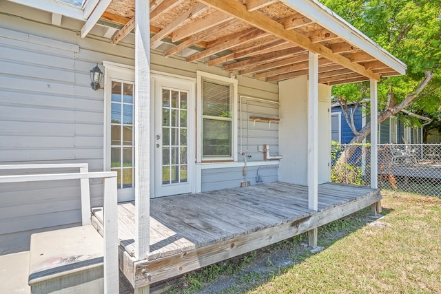 view of deck