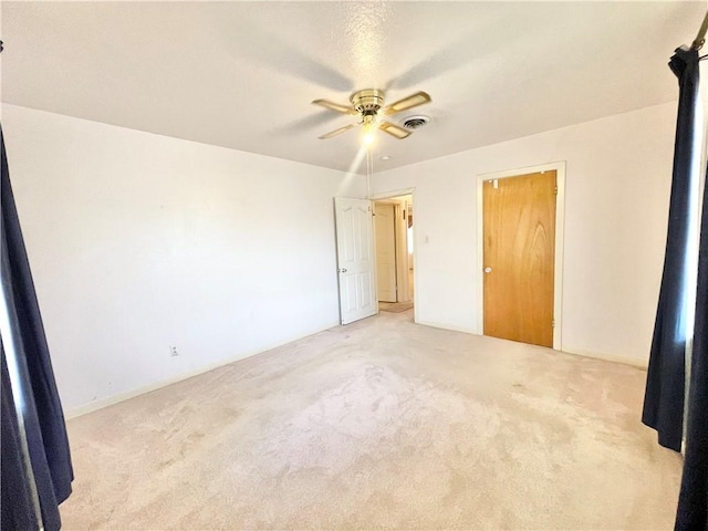 419 Washington Ave, Robstown, TX 78380 - empty room featuring a ceiling fan and light carpet