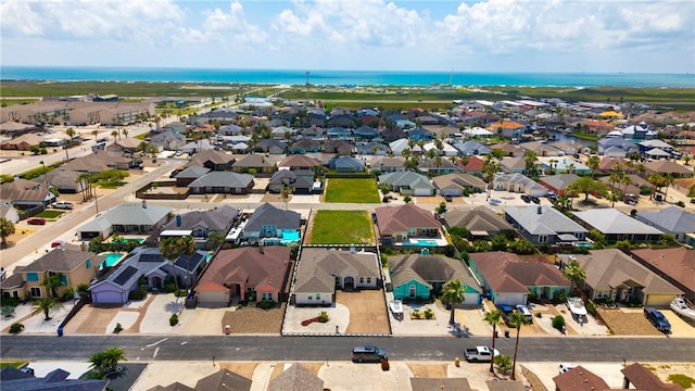 15822 Portillo Dr, Corpus Christi, TX 78418 - aerial view of residential area with a large body of water