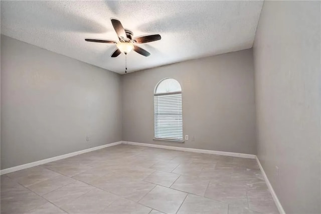 5306 Crestwick Dr, Corpus Christi, TX 78413 - spare room with a textured ceiling and ceiling fan