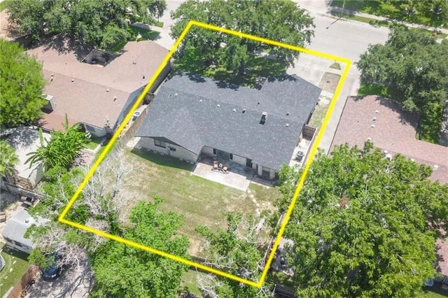 5306 Crestwick Dr, Corpus Christi, TX 78413 - view of subject property featuring property parcel outlined