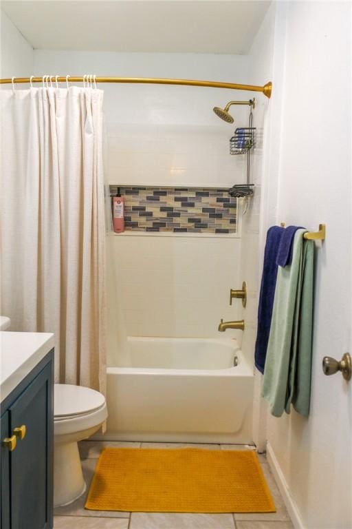5306 Crestwick Dr, Corpus Christi, TX 78413 - full bathroom featuring tile patterned flooring, vanity, and shower / tub combo