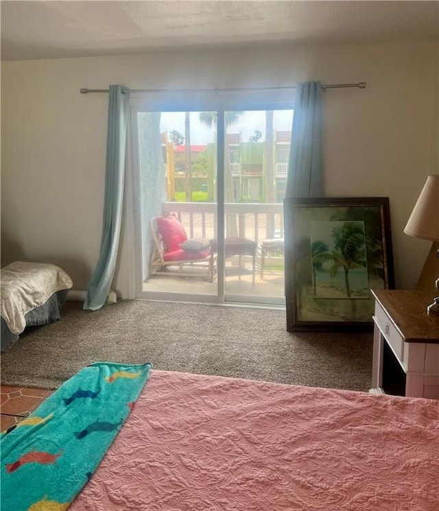 4141 Whiteley Dr Unit 404, Corpus Christi, TX 78418 - bedroom with carpet and access to outside