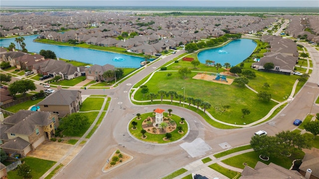 7502 Stampede Dr, Corpus Christi, TX 78414 - aerial perspective of suburban area featuring a nearby body of water