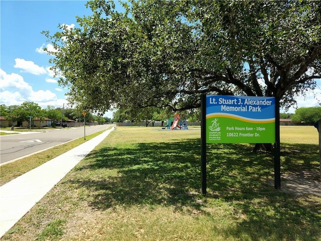 2742 Bramblebush Dr, Corpus Christi, TX 78410 - view of asphalt road featuring sidewalks
