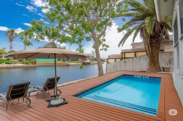 14154 Cutlass Ave, Corpus Christi, TX 78418 - view of swimming pool with a water view