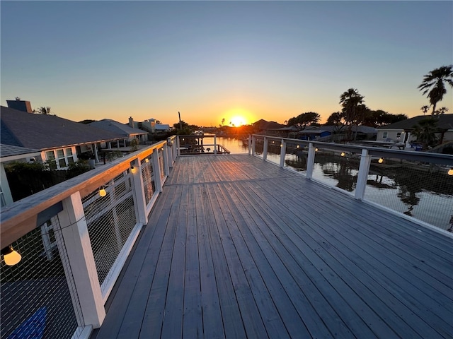 14154 Cutlass Ave, Corpus Christi, TX 78418 - view of deck at dusk