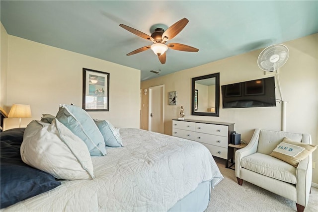 14300 Aloha St Unit 134, Corpus Christi, TX 78418 - bedroom featuring carpet flooring and ceiling fan
