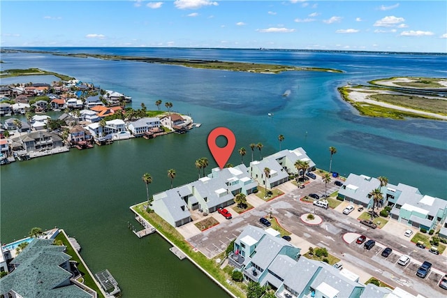 14300 Aloha St Unit 134, Corpus Christi, TX 78418 - aerial perspective of suburban area with a nearby body of water