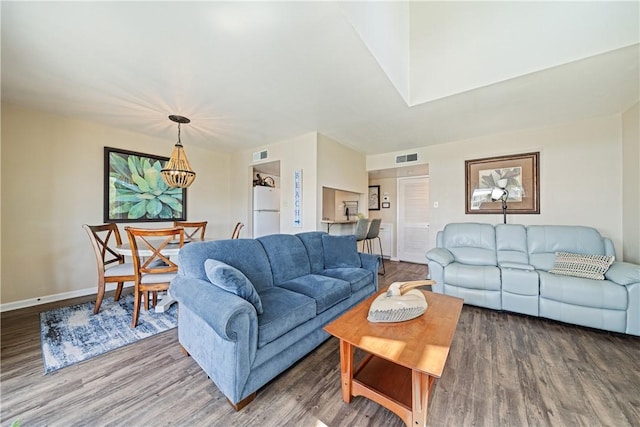 14300 Aloha St Unit 134, Corpus Christi, TX 78418 - living area featuring wood finished floors and baseboards