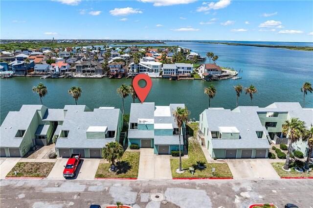 14300 Aloha St Unit 134, Corpus Christi, TX 78418 - aerial view of residential area with a nearby body of water