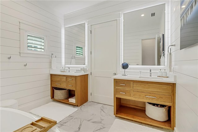 bathroom featuring vanity