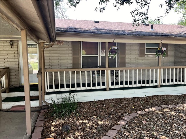 view of home's exterior featuring a porch