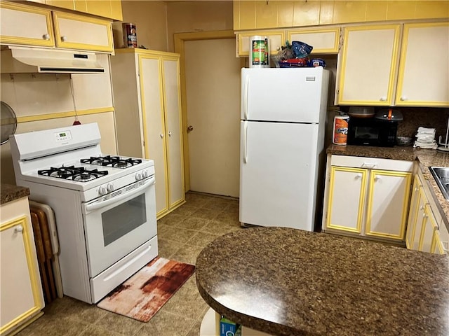 kitchen with white appliances