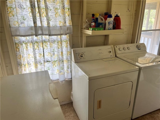 laundry area featuring separate washer and dryer