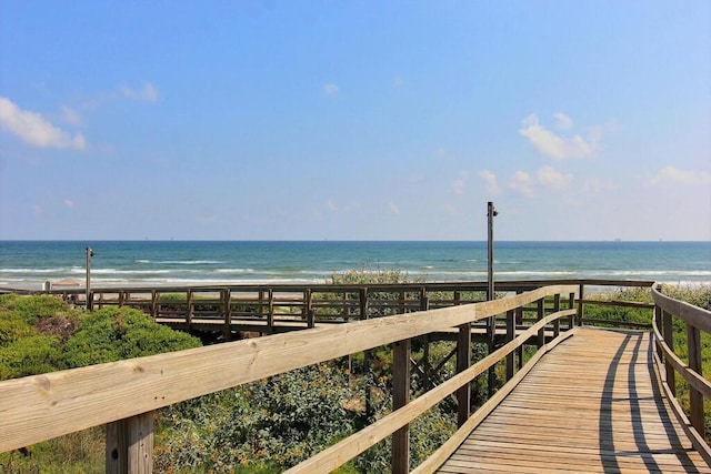 water view with a beach view