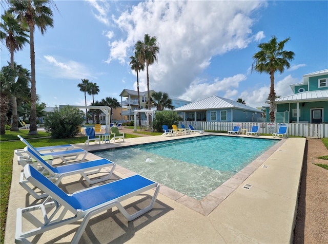 view of pool with a patio