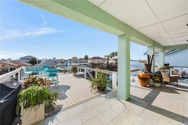 15342 Cartagena Ct, Corpus Christi, TX 78418 - view of patio featuring a residential view and area for grilling