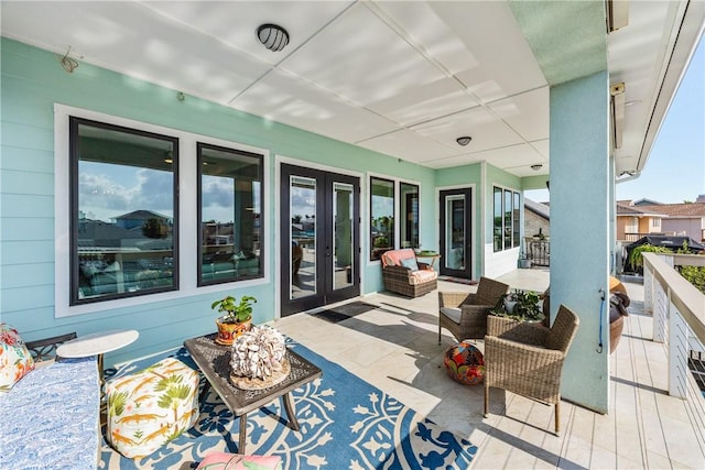 15342 Cartagena Ct, Corpus Christi, TX 78418 - view of patio featuring french doors