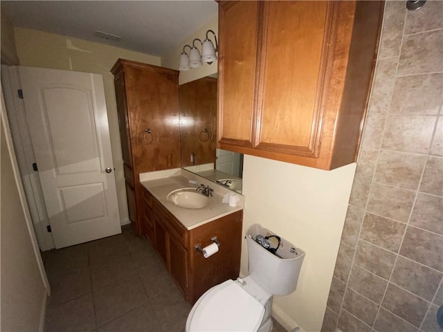 bathroom featuring vanity and tile patterned floors