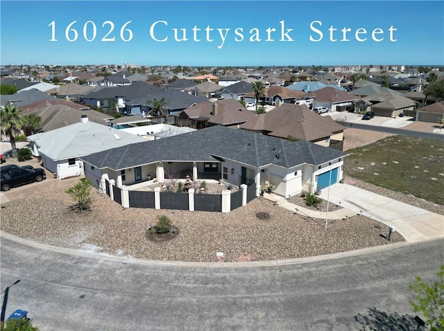 aerial perspective of suburban area
