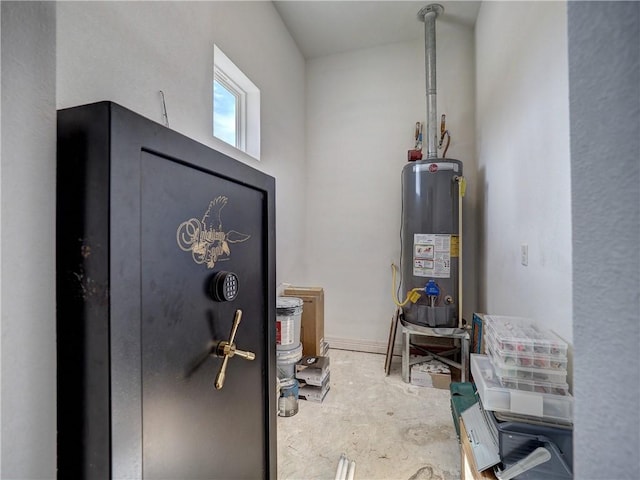 utilities featuring gas water heater