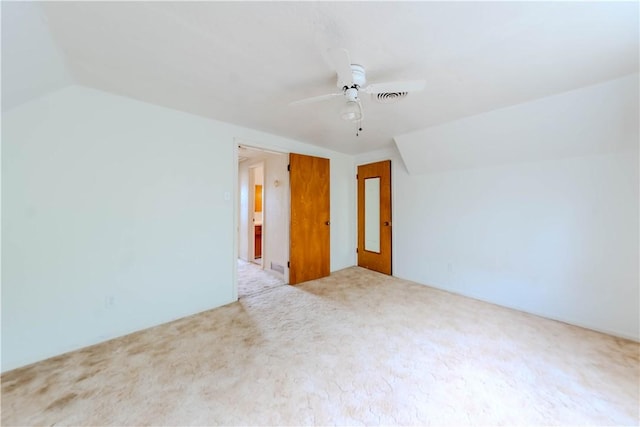 5813 Academy Dr, Corpus Christi, TX 78407 - bonus room featuring carpet flooring, a ceiling fan, and lofted ceiling