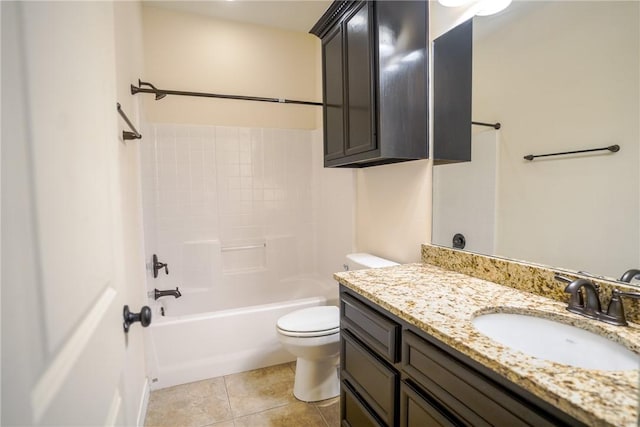 6725 Brooke Rd, Corpus Christi, TX 78414 - full bathroom with vanity, tub / shower combination, and tile patterned flooring