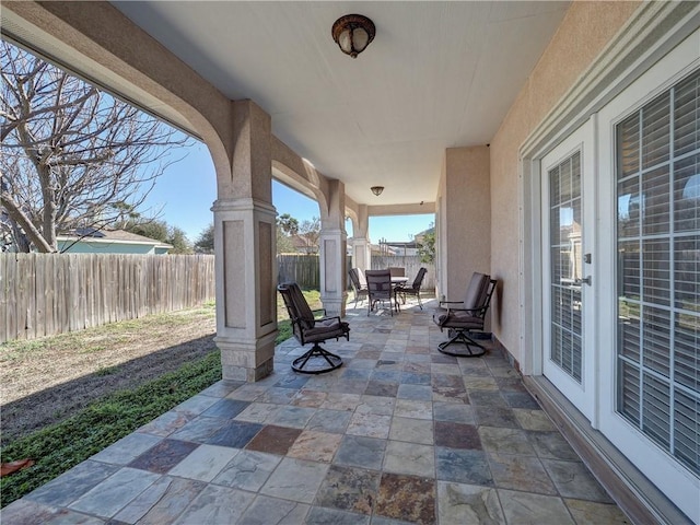 view of patio / terrace with french doors