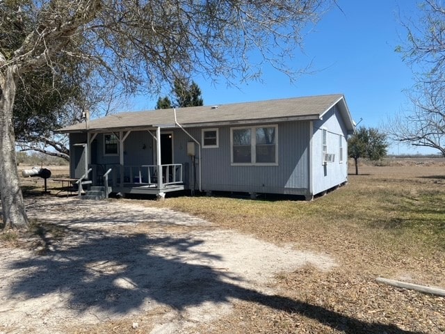 view of front of home with a porch