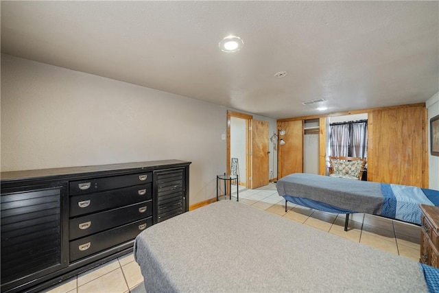 view of tiled bedroom