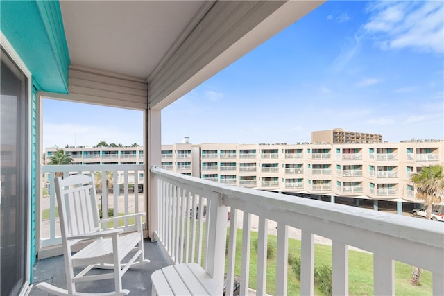 view of balcony