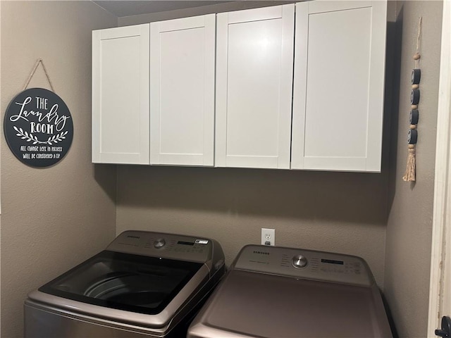 6333 Oso Pkwy, Corpus Christi, TX 78414 - laundry room with independent washer and dryer and cabinet space