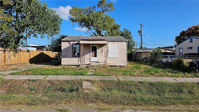 view of bungalow