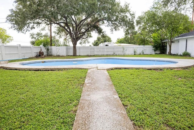 1101 Lillian St, Alice, TX 78332 - view of pool with a fenced backyard