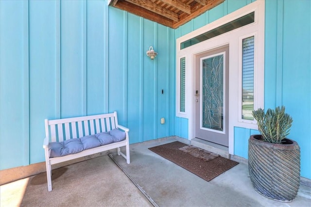 694 Kara Dr, Port Aransas, TX 78373 - entrance to property featuring board and batten siding