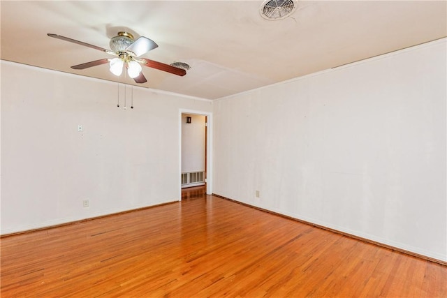 4114 Markins Dr, Corpus Christi, TX 78411 - spare room with wood finished floors and ceiling fan