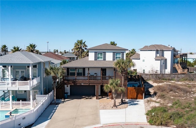 687 Marlin Azul Prt, Aransas, TX 78373 - view of front facade with a garage