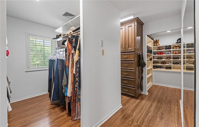 5222 Wooldridge, Corpus Christi, TX 78413 - walk in closet with wood finished floors