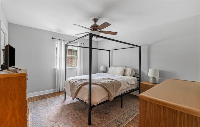 5222 Wooldridge, Corpus Christi, TX 78413 - bedroom featuring wood finished floors and ceiling fan